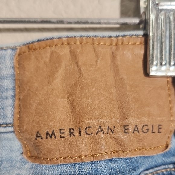 American Eagle Jeans Next Level Stretch Slim Blue Cropped Ankle Jeans 28 - Picture 2 of 13
